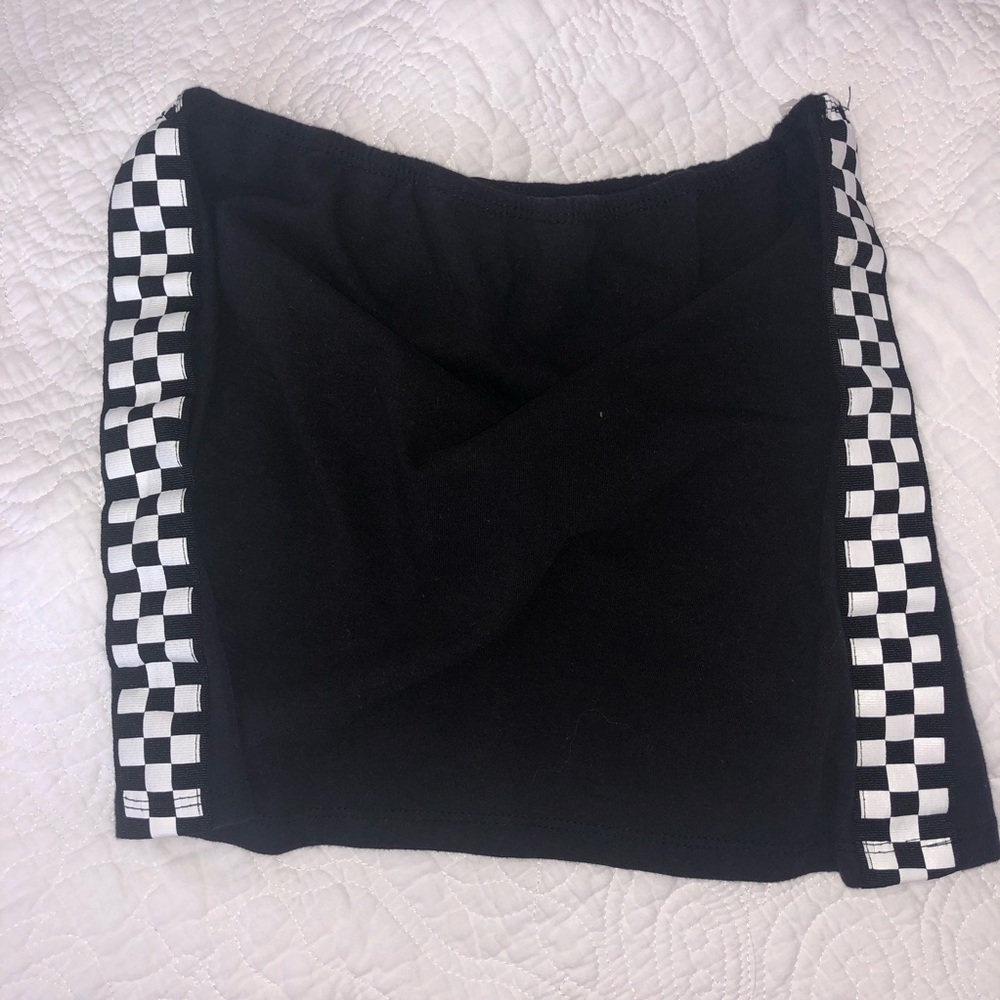 Checkered tube top